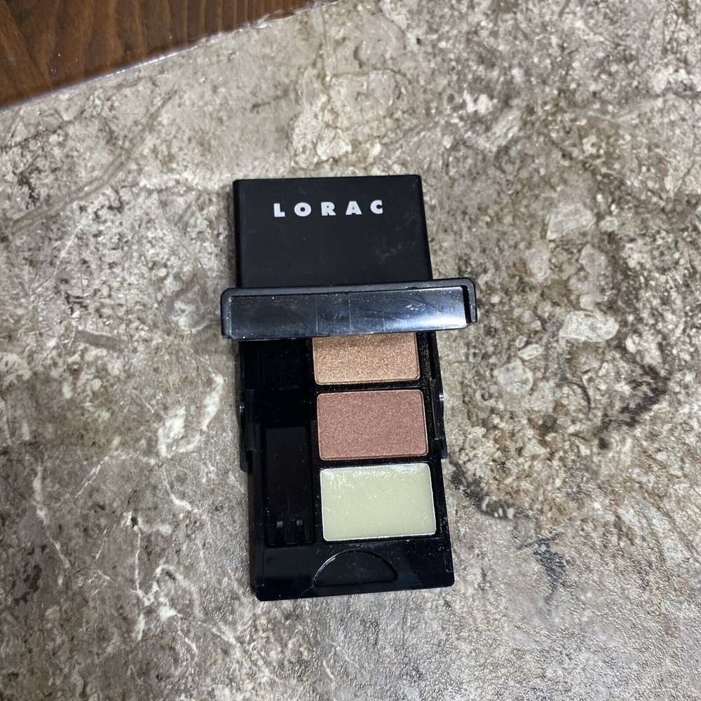 Lorac Eye It Kit In Shade Own It Bronze & Copper Eyeshadow, Clear Eye Gloss Rare